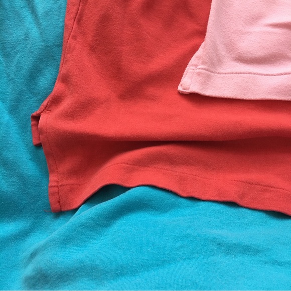 Bundle 3 polo shirts blue red pink, for golf pickle ball or summer weekends - Picture 12 of 14